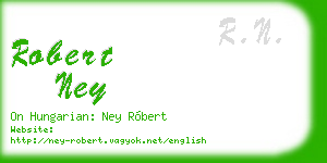 robert ney business card