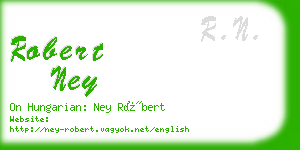 robert ney business card